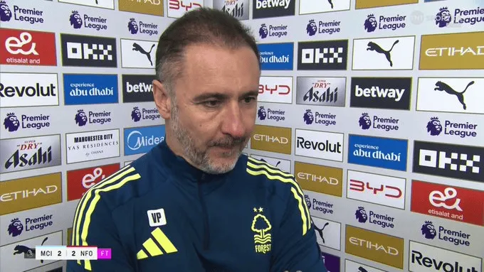 开云网址-V-佩雷拉：不在乎对手是曼城还是谁，森林只要去拼都有机会